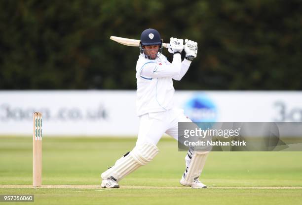 Wayne Madsen of Derbyshire batting during the Specsavers County Championship: Division Two match between Derbyshire and Durham at The 3aaa County...