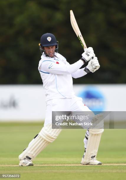 Wayne Madsen of Derbyshire batting during the Specsavers County Championship: Division Two match between Derbyshire and Durham at The 3aaa County...