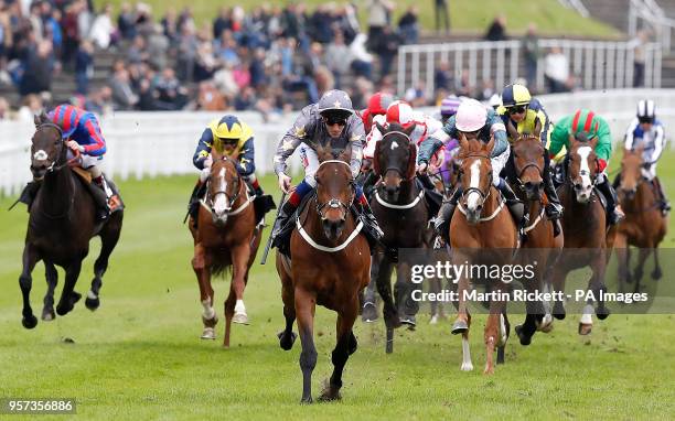 Magic Circle ridden by Fran Berry wins The 188bet Chester Cup Handicap Stakes, during 188BET Chester Cup Day of the 2018 Boodles May Festival at...