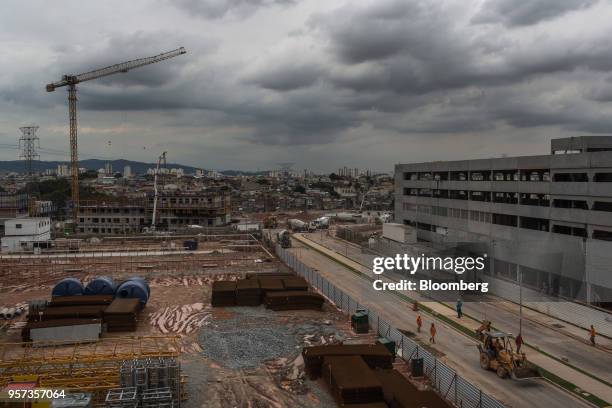 The Reserva Paulista residential complex stands under construction in Sao Paulo, Brazil, on Wednesday, March 21, 2018. The world's third-largest...