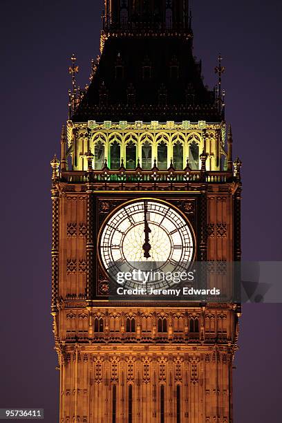 big ben, london - mitternacht stock-fotos und bilder