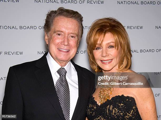 Regis Philbin and Joy Senese attend the 2010 National Board of Review Awards Gala at Cipriani 42nd Street on January 12, 2010 in New York City.