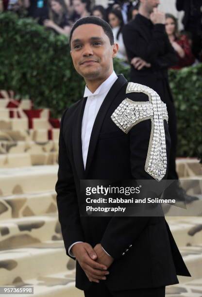 Trevor Noah attends The Heavenly Bodies: Fashion & The Catholic Imagination Costume Institute Gala at Metropolitan Museum of Art on May 07, 2018 in...