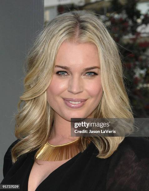 Rebecca Romijn launches the National Milk Mustache "got milk?" Great Gallon Give program at The Backyard at W Hotel on January 11, 2010 in Westwood,...