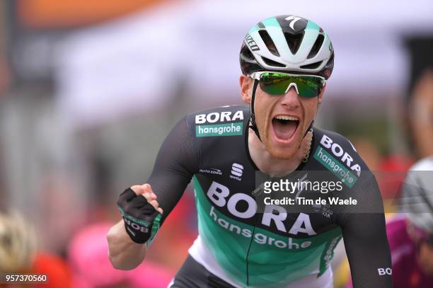 Arrival / Sam Bennett of Ireland and Team Bora-Hansgrohe / Celebration / during the 101th Tour of Italy 2018, Stage 7a 159km stage from Pizzo to...