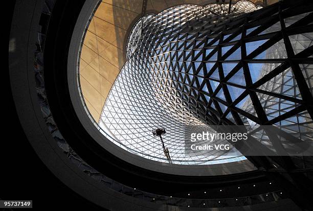 The Sun Valley is seen at site of the Shanghai 2010 World Expo on January 12, 2010 in Shanghai, China. There left 108 days before the opening, the...