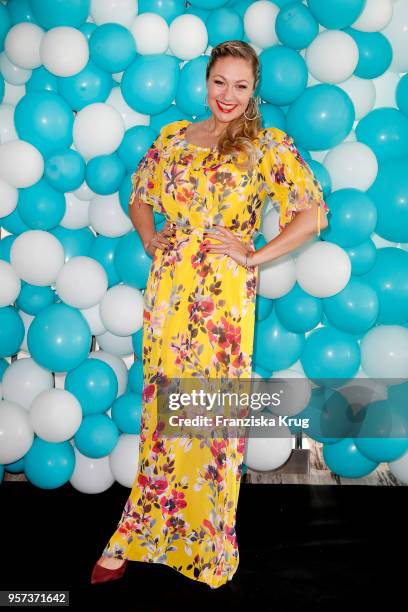 Ruth Moschner is seen on board during the naming ceremony of the cruise ship 'Mein Schiff 1' on May 11, 2018 in Hamburg, Germany.