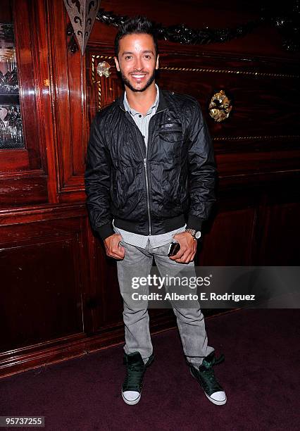 Personality Jai Rodriguez attends the California Entertainer of the Year's "Heel" Hate, One Stiletto at a Time! event on January 12, 2010 in West...