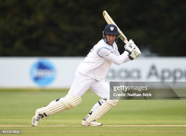 Wayne Madsen of Derbyshire batting during the Specsavers County Championship: Division Two match between Derbyshire and Durham at The 3aaa County...