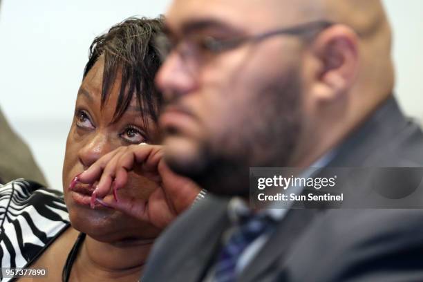 Terry Ann Johnson, a Nexus director who will be Cruzv's "caretaker," cries as Judge Melinda Brown grants Zachary Cruz permission to relocate to...