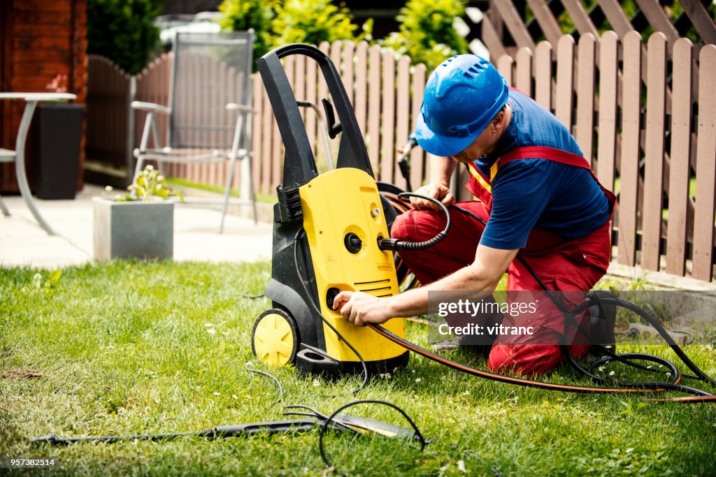 Reinigung mit hohem Druck