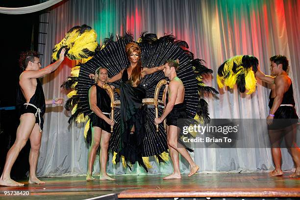 Shangela performs at "Heel Hate" Benefit For Matthew Shepard Foundation And NOH8 Campaign at House of Blues Sunset Strip on January 12, 2010 in West...