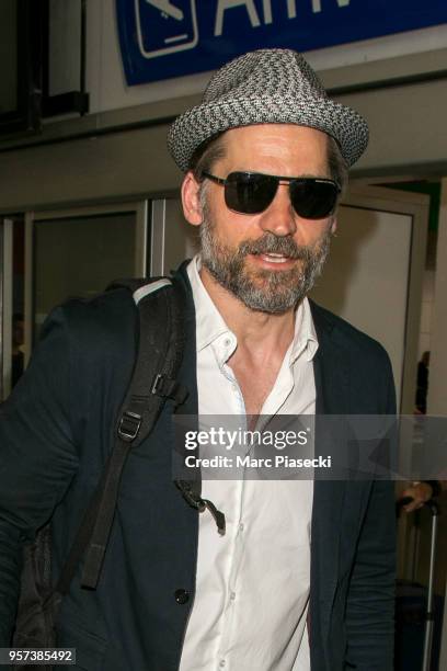 Actor Nikolaj Waldau is seen during the 71st annual Cannes Film Festival at Nice Airport on May 11, 2018 in Nice, France.