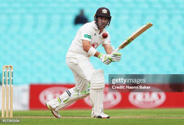 Dean Elgar of Surrey in action during the Specsavers County Championship Division One match between Surrey and Yorkshire at The Kia Oval on May 11,...