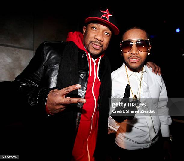 Norie and Omarion attend Omarion's album release party at Element on January 12, 2010 in New York City.