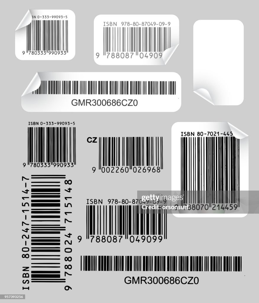 Set Of Labels With Bar Codes High-Res Vector Graphic - Getty Images