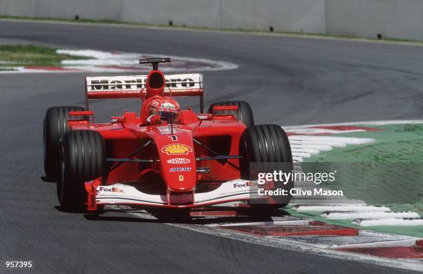 Ferrari driver Michael Schumacher in action during the Formula One Canadian Grand Prix in Montreal, Canada. \ Mandatory Credit: Clive Mason /Allsport