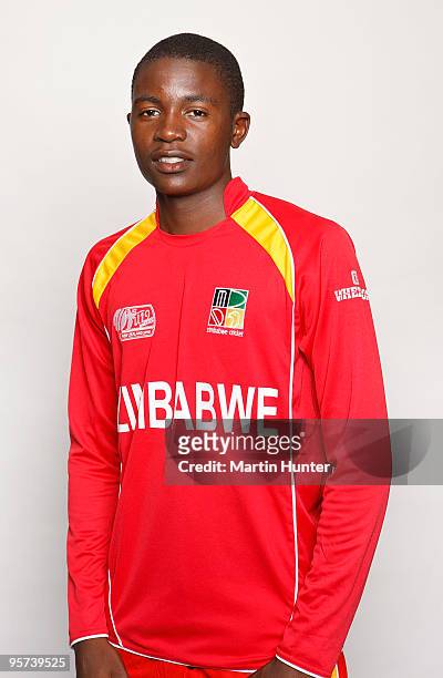 Mazvita Zambuko of Zimbabwe poses for a portrait ahead of the ICC U19 Cricket World Cup at Copthorne Hotel on January 13, 2010 in Christchurch, New...