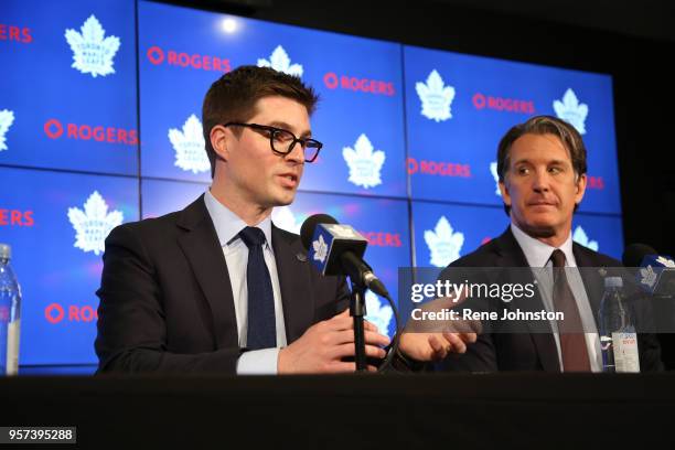 Toronto-DUBAS.The Maple Leafs announced today the promotion of Kyle Dubas to General Manager. Brendan Shanahan was on hand for the...