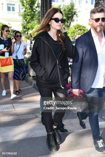 Thylane Blondeau is seen during the 71st annual Cannes Film Festival at on May 11, 2018 in Cannes, France.