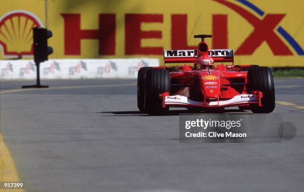 Ferrari driver Michael Schumacher in action during the Formula One Canadian Grand Prix in Montreal, Canada. \ Mandatory Credit: Clive Mason /Allsport