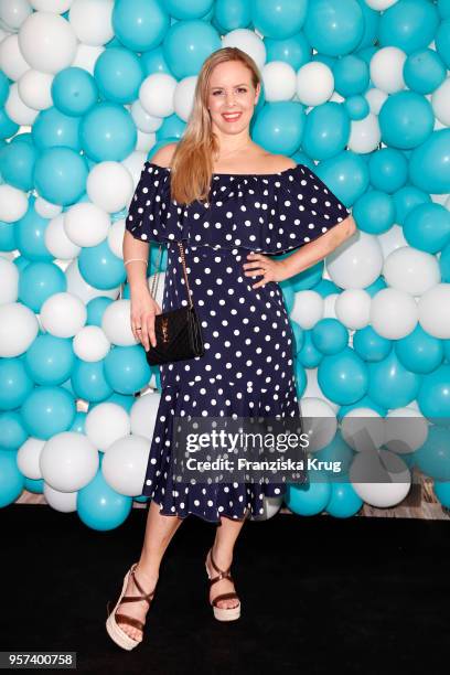 Isabel Edvardson is seen on board during the naming ceremony of the cruise ship 'Mein Schiff 1' on May 11, 2018 in Hamburg, Germany.