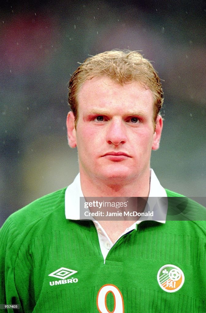 Dogherty Portrait of Gary Doherty of the Republic of Ireland before the FIFA ...