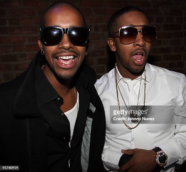 Omarion and guest attend Omarion's Album Release Party at Element on January 12, 2010 in New York City.