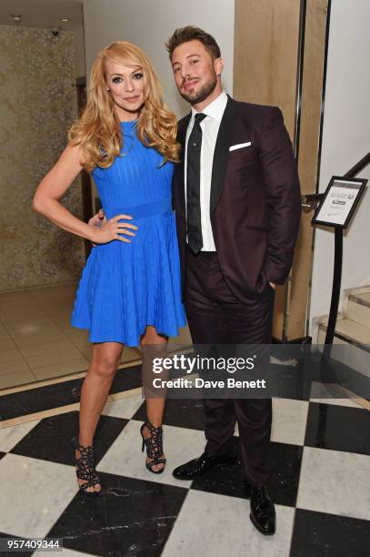 Liz McClarnon and Duncan James attend the British LGBT Awards 2018 at the London Marriott Hotel, Grosvenor Square, on May 11, 2018 in London, England.