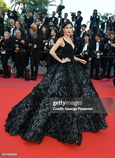 Praya Lundberg attends the screening of "Ash Is The Purest White " during the 71st annual Cannes Film Festival at Palais des Festivals on May 11,...