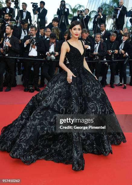 Praya Lundberg attends the screening of "Ash Is The Purest White " during the 71st annual Cannes Film Festival at Palais des Festivals on May 11,...