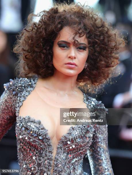 Actress Kangana Ranaut attends the screening of "Ash Is The Purest White " during the 71st annual Cannes Film Festival at Palais des Festivals on May...