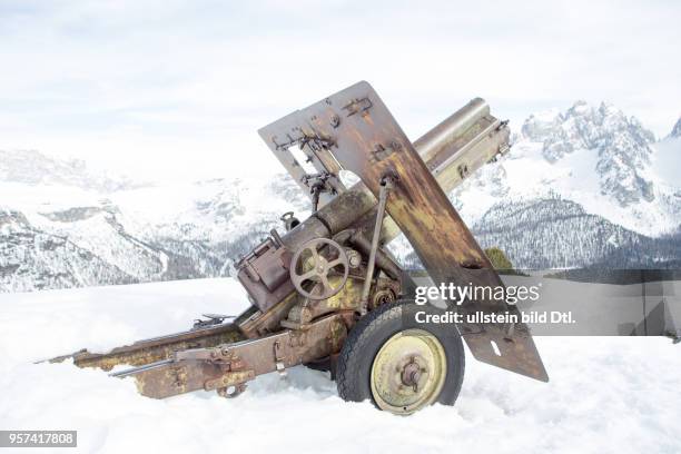 Gun from WW1 in Dolomites