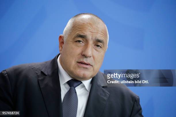 Ministerpräsident der Republik Bulgarien, Boyko Borissov, Deutschland, Berlin, Bundeskanzleramt , Gemeinsame Presseunterrichtung nach dem Gespräch...