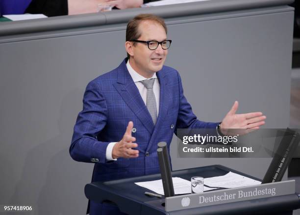 Verkehrsminister Alexander Dobrindt, Deutschland, Berlin, Bundestag / Plenum, 2. Juni 2017