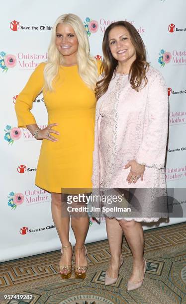 Jessica Simpson and her mother Tina Ann Drew attend the 2018 Outstanding Mother Awards at The Pierre Hotel on May 11, 2018 in New York City.