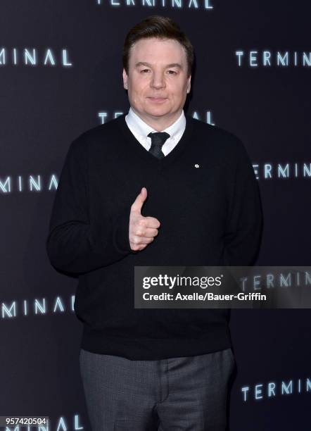 Actor Mike Myers attends the premiere of RLJE Films' 'Terminal' at ArcLight Cinemas on May 8, 2018 in Hollywood, California.