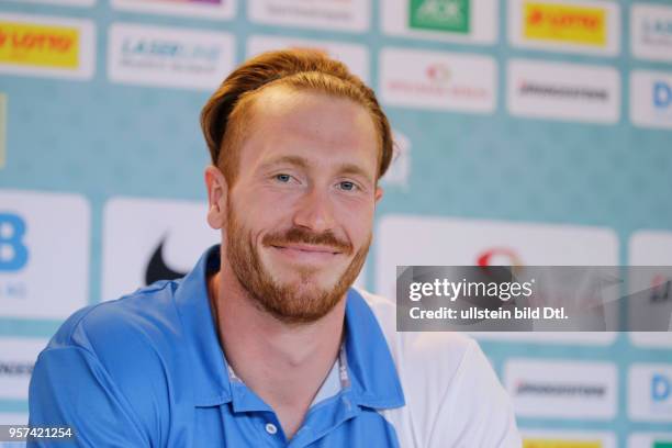 Diskuswurf-Olympiasieger 2016, Deutschland, Berlin, Olympiastadion, Auftakt-Pressekonferenz des 76. ISTAF,