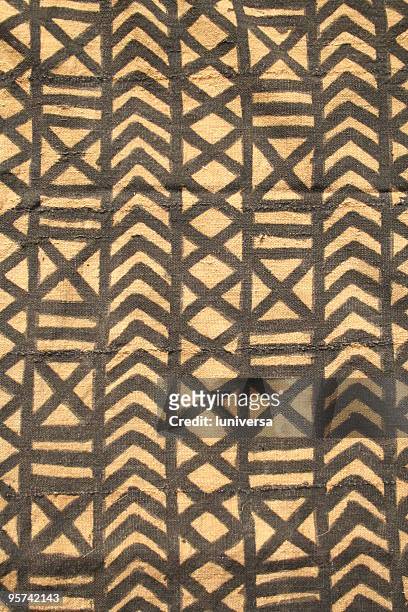 bogolan - african pattern stock pictures, royalty-free photos & images