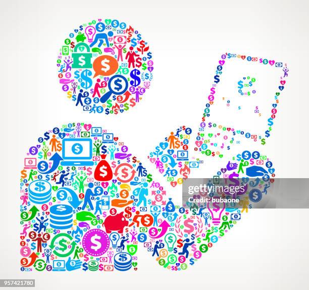 tablet money vector icon pattern - book stack white background stock illustrations