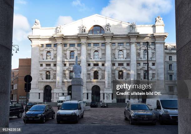 The stock exchange in Milan ,