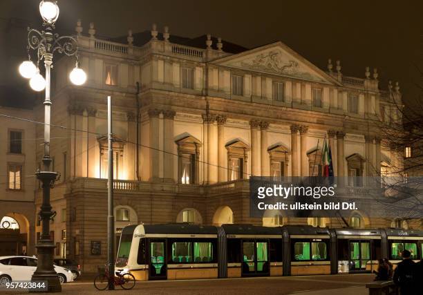 The opera house Scala in Milan ,