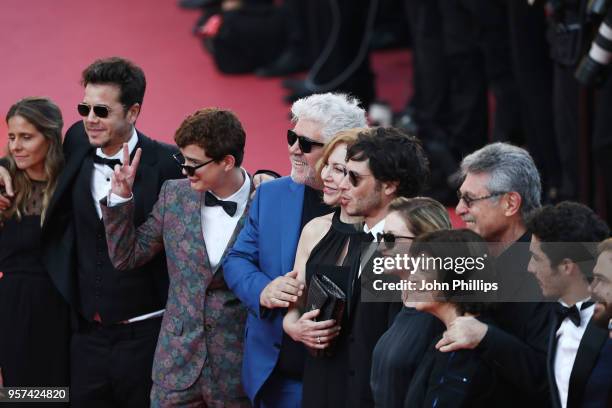 Producer Sebastian Ortega, actor Lorenzo Ferro, producer Pedro Almodovar, actress Cecilia Roth, director Luis Ortega actress Mercedes Moran, producer...