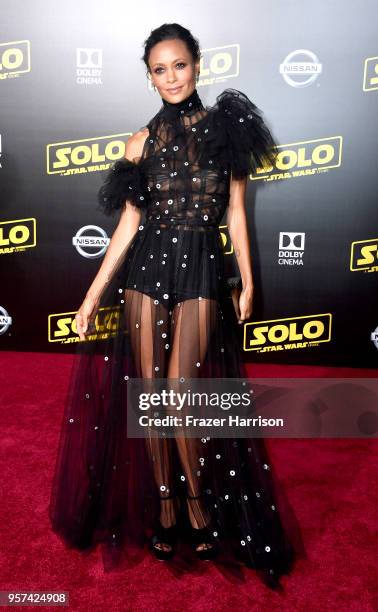 Thandie Newton attends the Premiere Of Disney Pictures And Lucasfilm's "Solo: A Star Wars Story"on May 10, 2018 in Los Angeles, California.