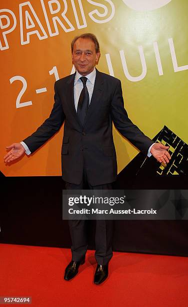 Mayor of Paris Bertrand Delanoe attends the presentation of ''Banc Publics'' during the Festival Paris Cinema Cinema Gaumont Capucine on July 2, 2009...