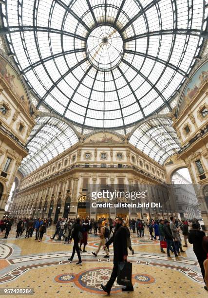 The shopping mall Galleria Vittorio Emanuele II in Milan ,