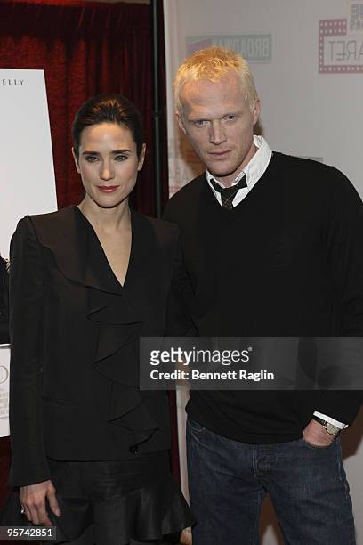Actor Jennifer Connelly and Paul Bettany attends the "Creation" photo call at the Regency Hotel on January 12, 2010 in New York City.