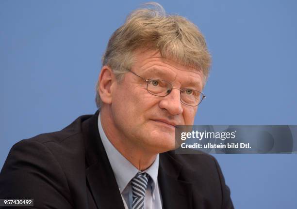 Press conference of AfD : Joerg MEUTHEN