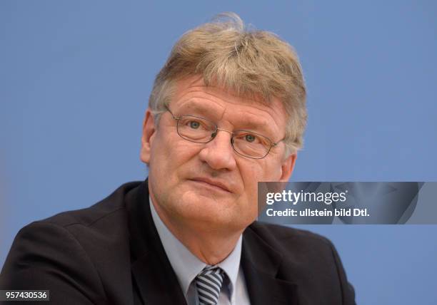 Press conference of AfD : Joerg MEUTHEN