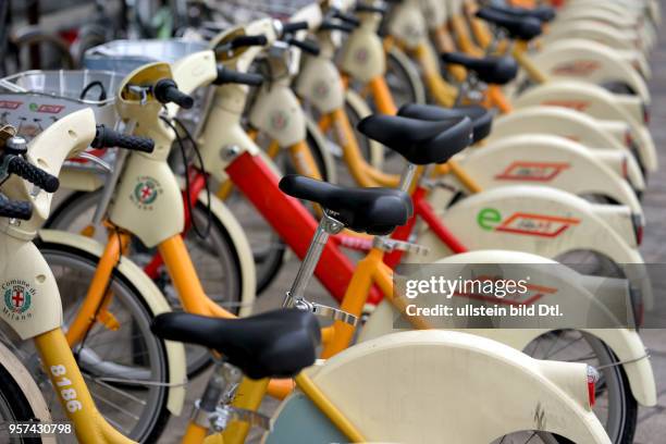 Bicycles for rent in Milan / Bike-sharing ,